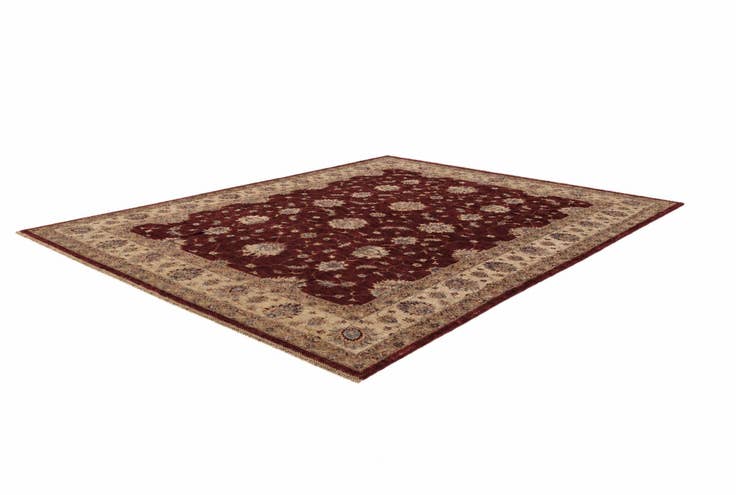 Detail image of 8' 5 x 10' 6 Hand Knotted Peshawar Ziegler Rug