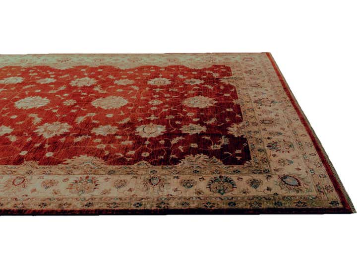 8' 5 x 10' 6 Hand Knotted Peshawar Ziegler Rug