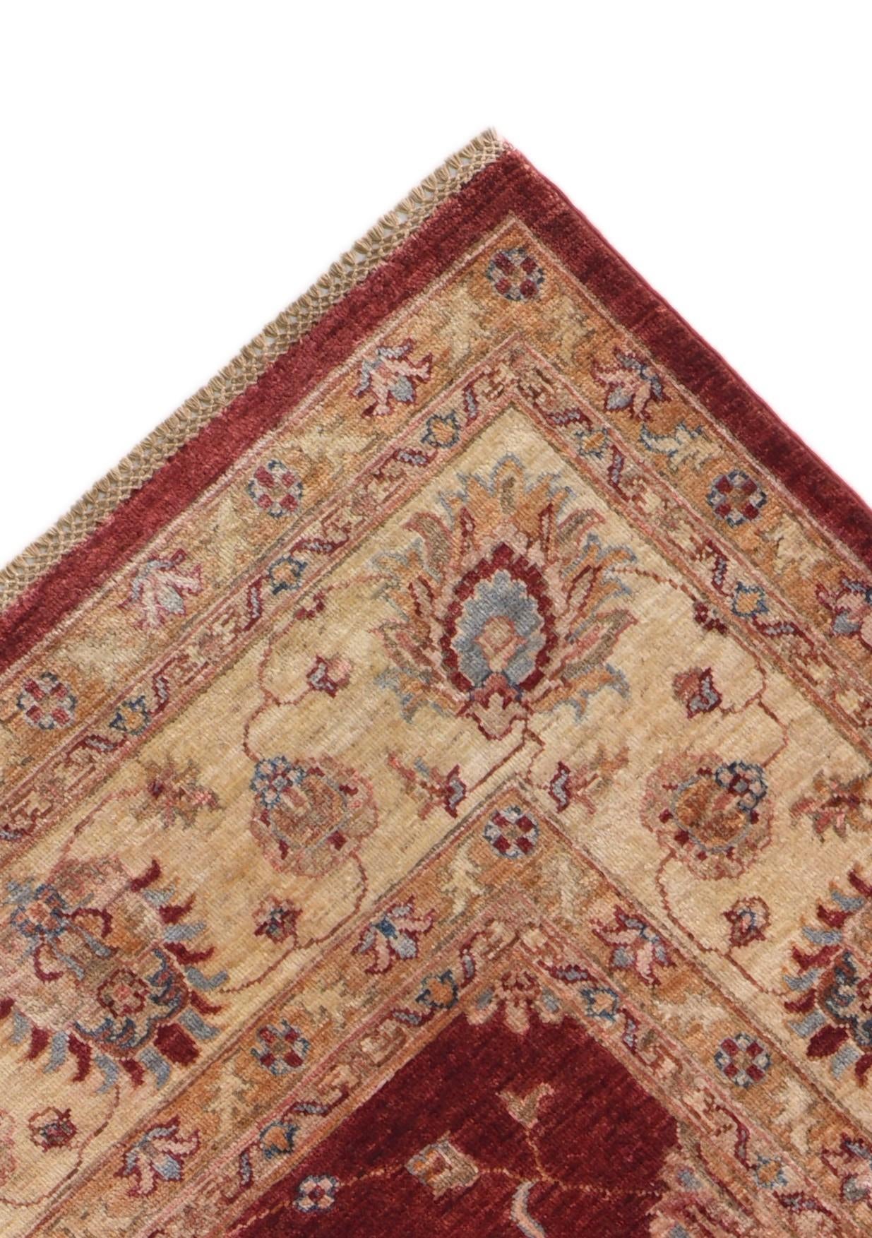 8' 5 x 10' 6 Hand Knotted Peshawar Ziegler Rug