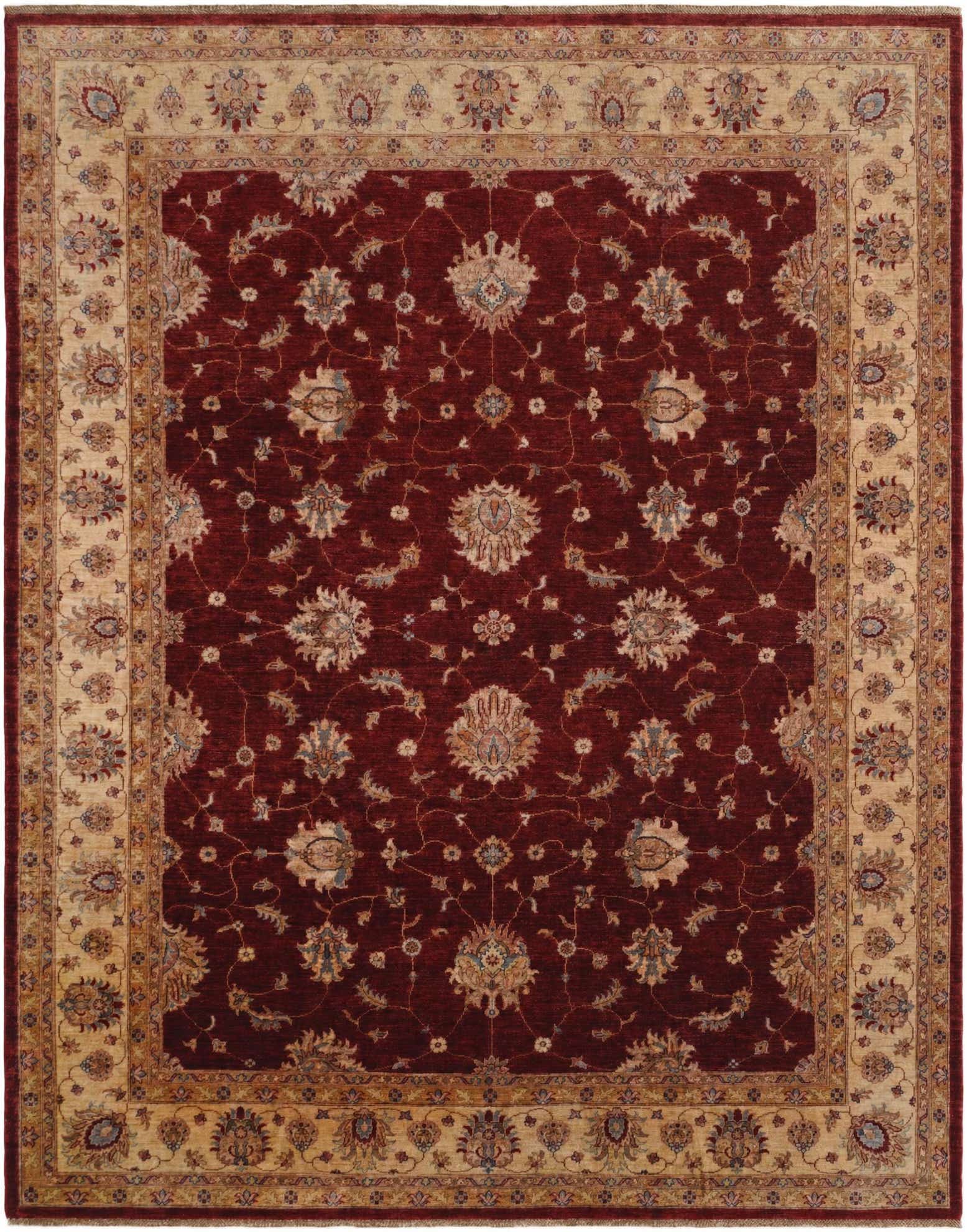8' 5 x 10' 6 Hand Knotted Peshawar Ziegler Rug