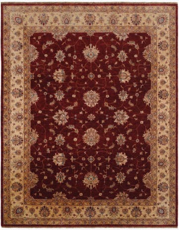 8' 5 x 10' 6 Hand Knotted Peshawar Ziegler Rug