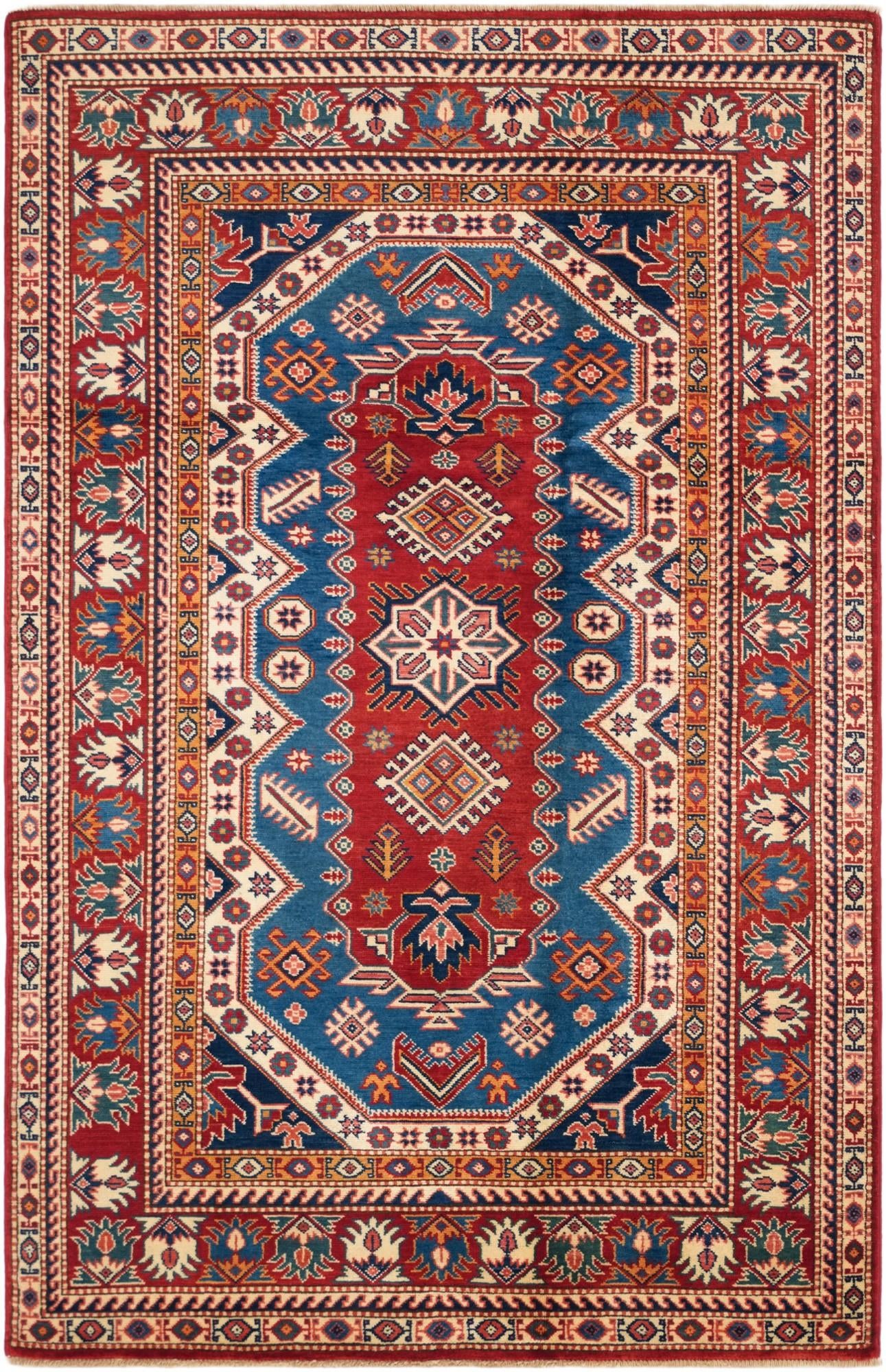 4' x 6' 3 Hand Knotted Shirvan Rug