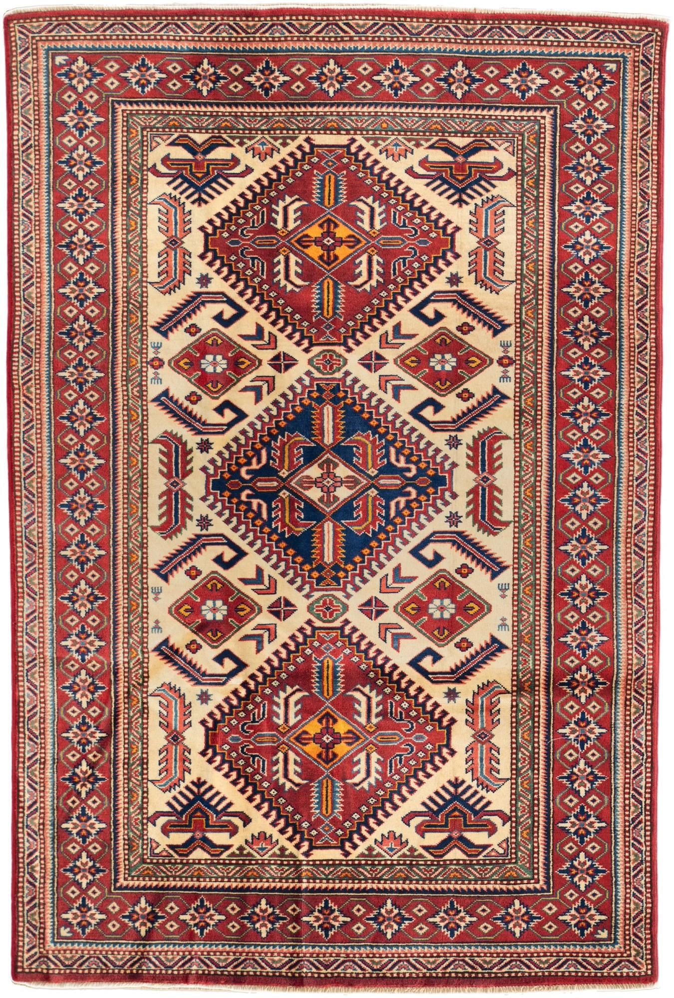 4' 2 x 6' 3 Hand Knotted Shirvan Rug