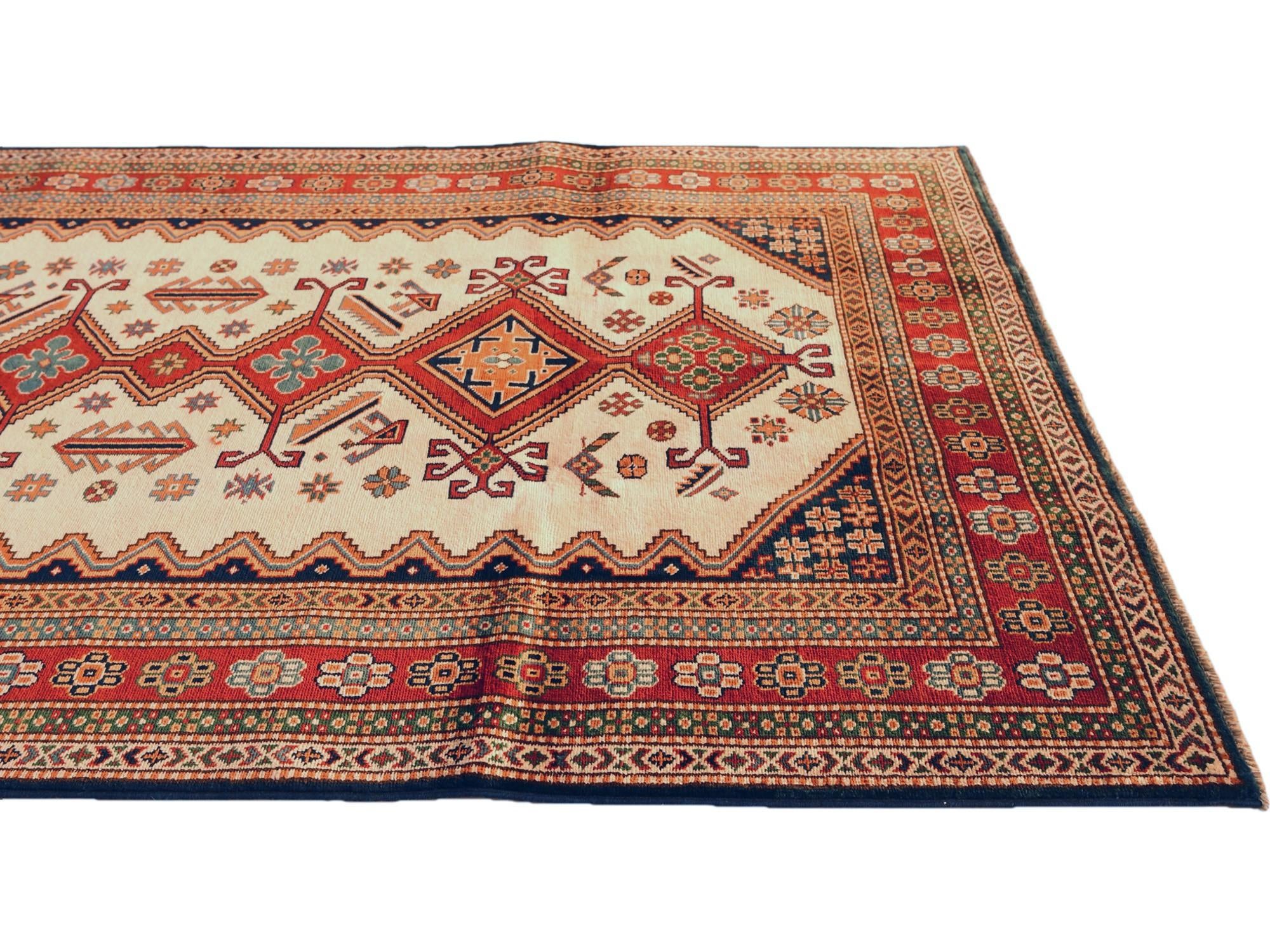 4' x 5' 9 Hand Knotted Shirvan Rug