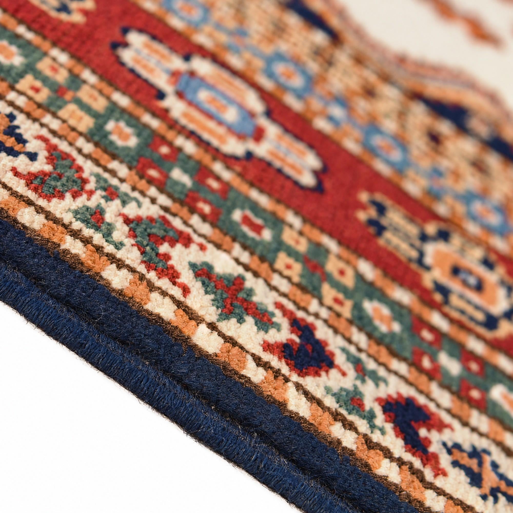 125cm x 175cm Hand Knotted Shirvan Rug
