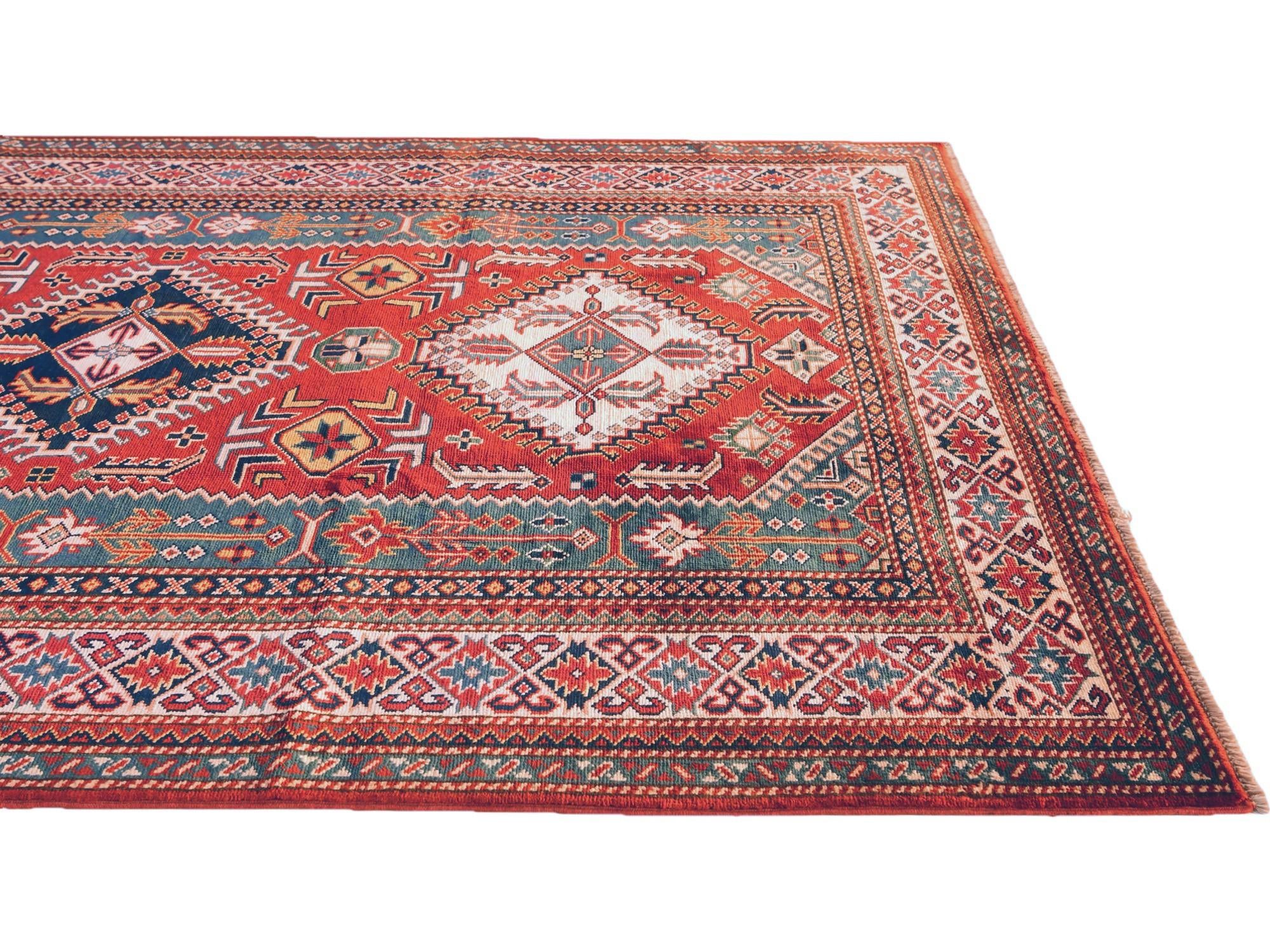 4' 2 x 6' 3 Hand Knotted Shirvan Rug