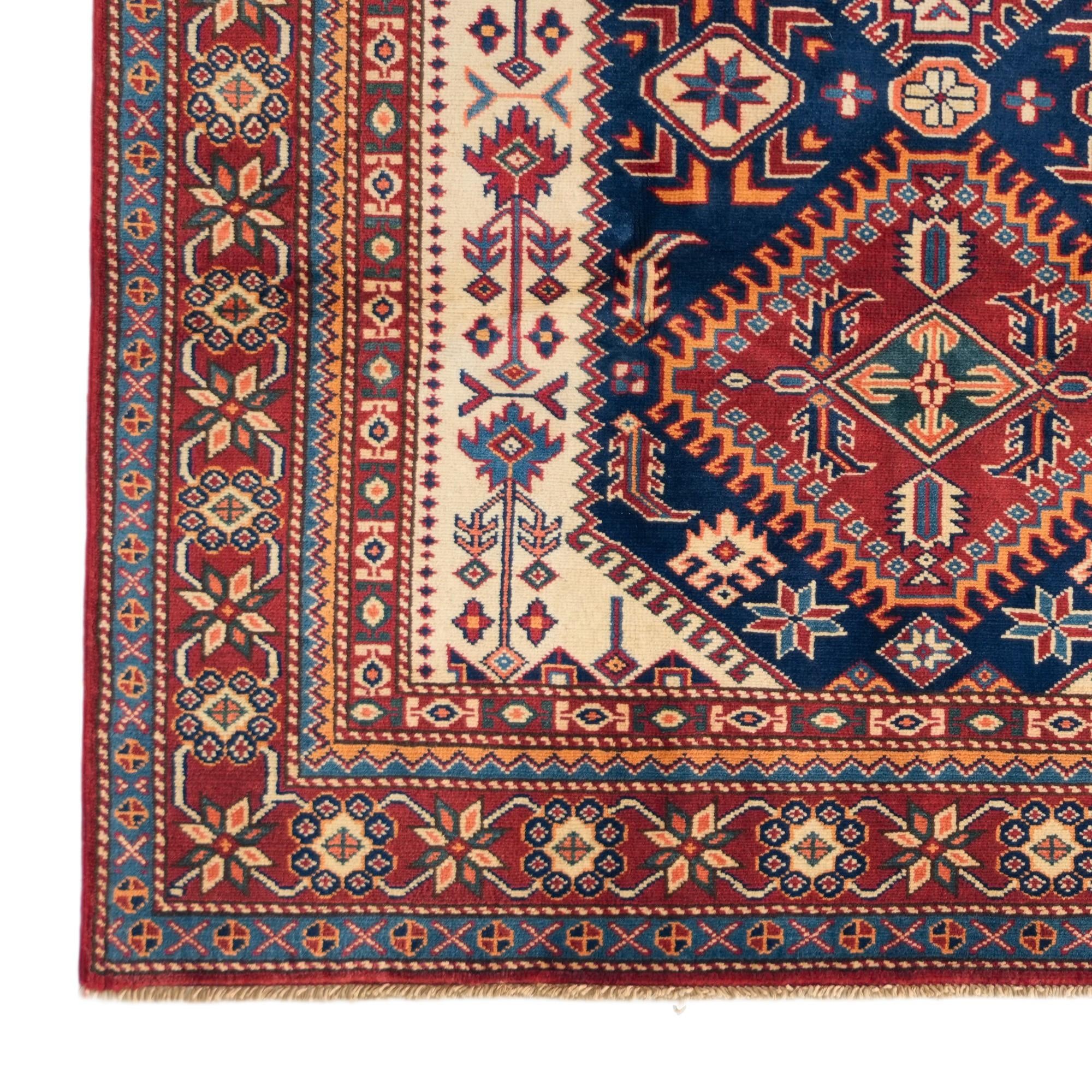 4' 4 x 6' 1 Hand Knotted Shirvan Rug