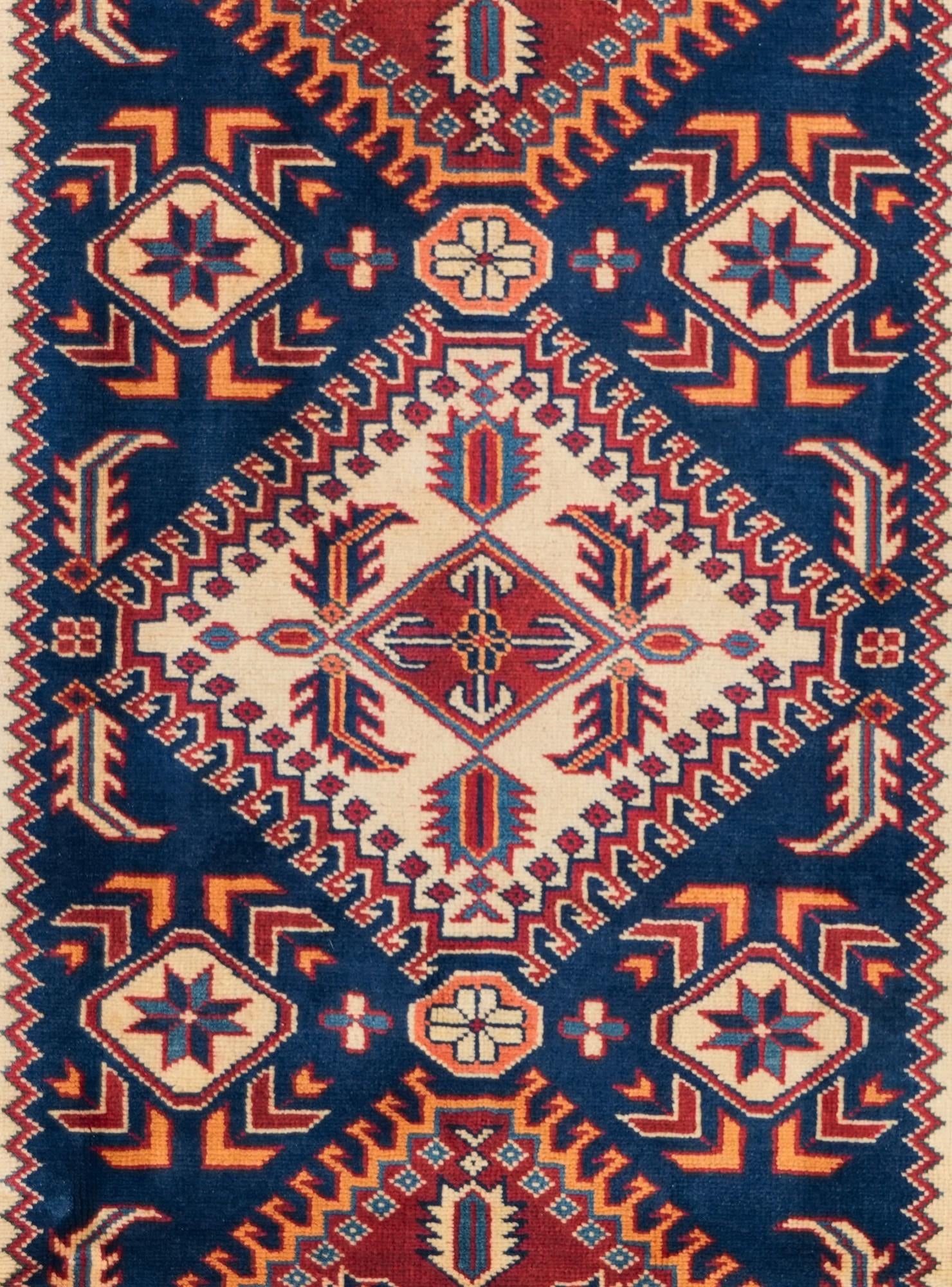 4' 4 x 6' 1 Hand Knotted Shirvan Rug