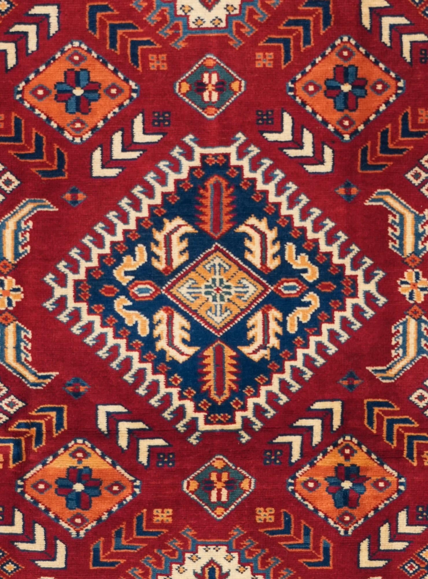 4' x 6' 3 Hand Knotted Shirvan Rug