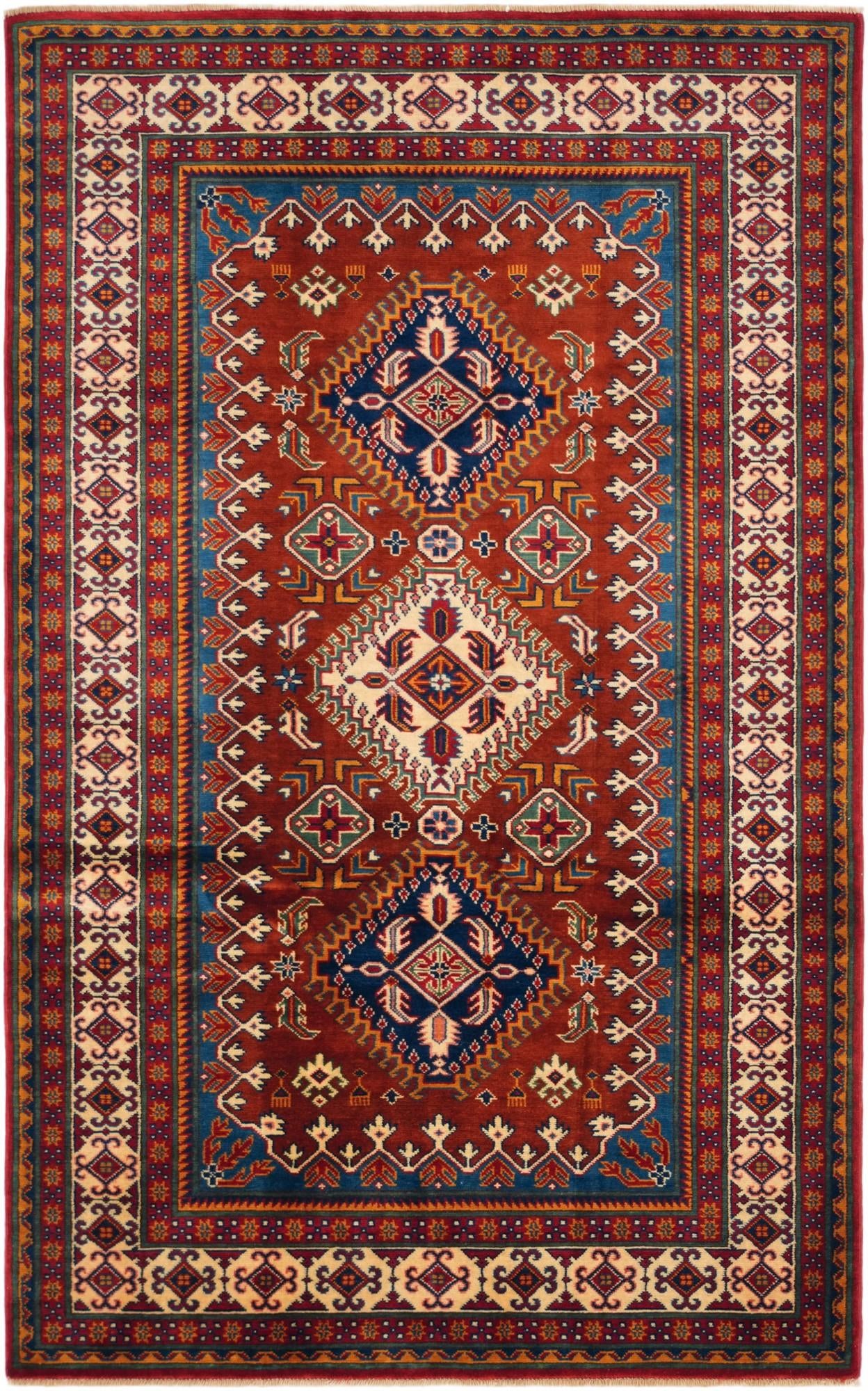 4' x 6' 5 Hand Knotted Shirvan Rug