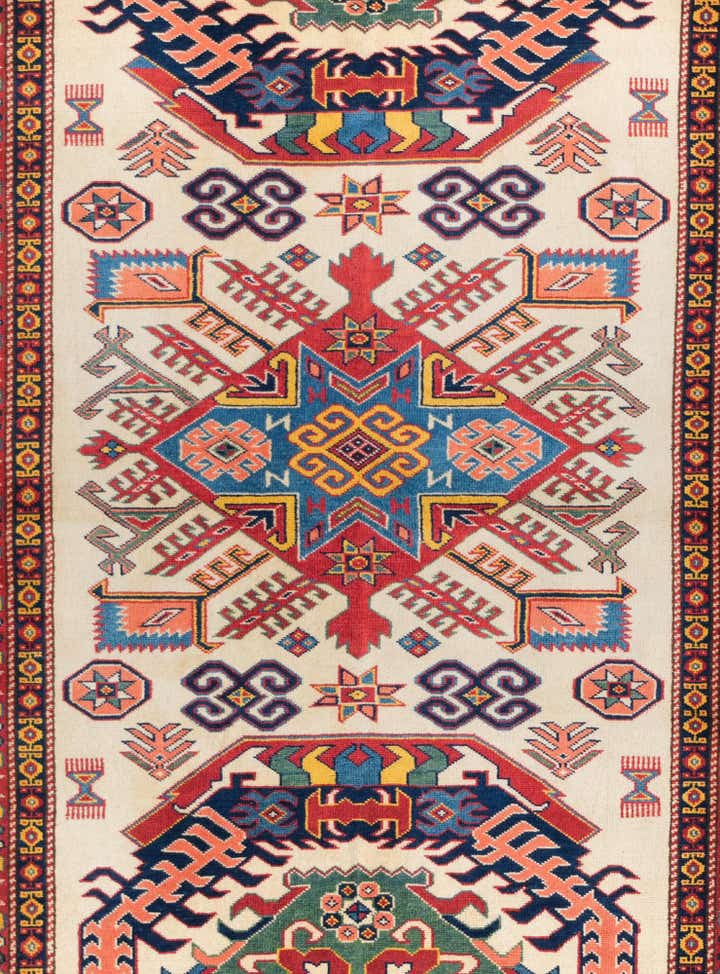 4' 2 x 5' 8 Hand Knotted Shirvan Rug