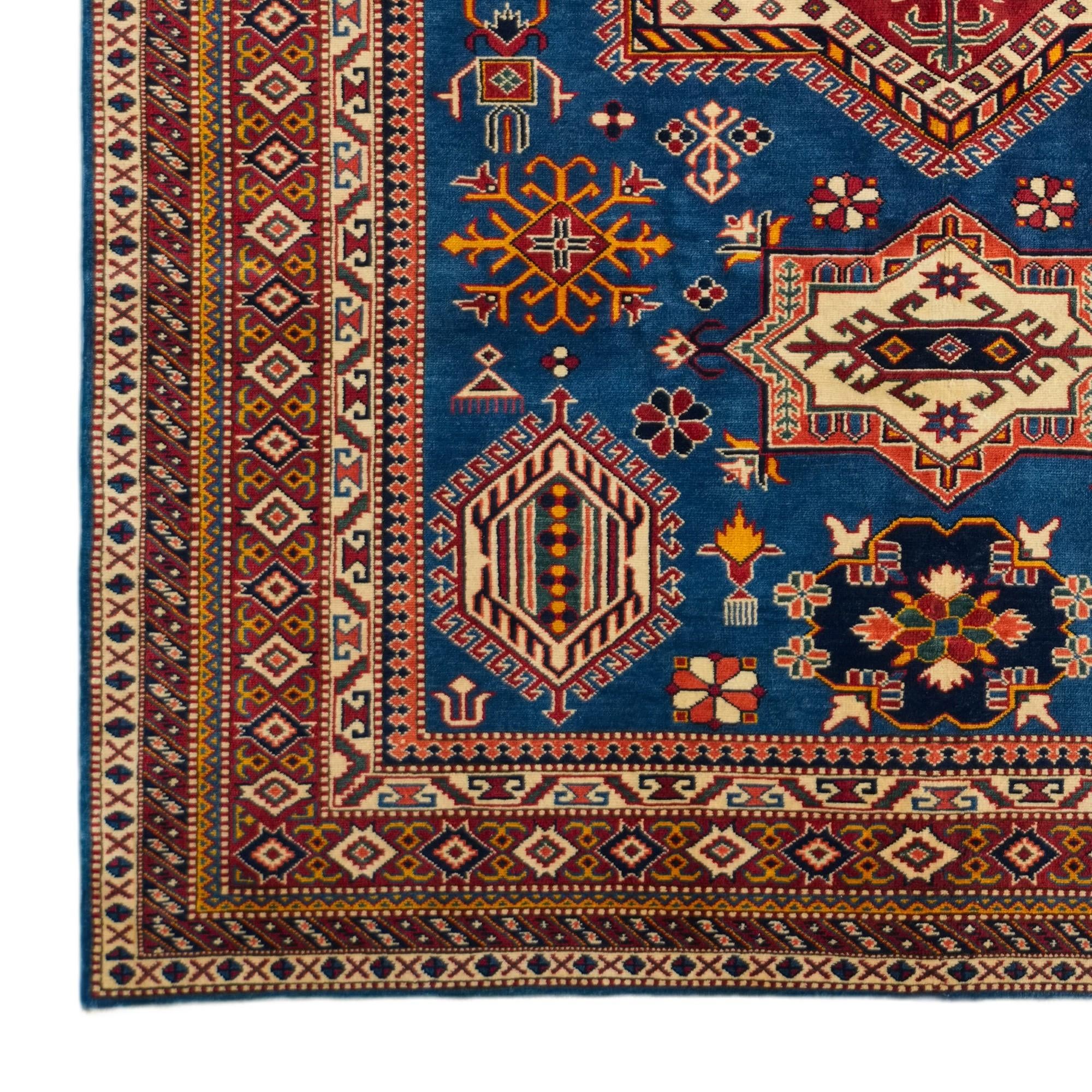 5' 10 x 8' 2 Hand Knotted Shirvan Rug