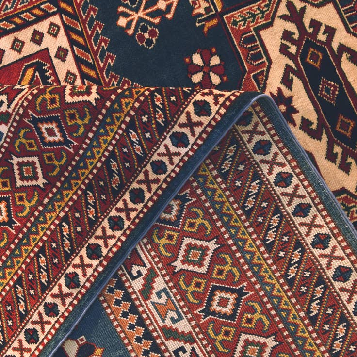 Detail image of 5' 10 x 8' 2 Hand Knotted Shirvan Rug