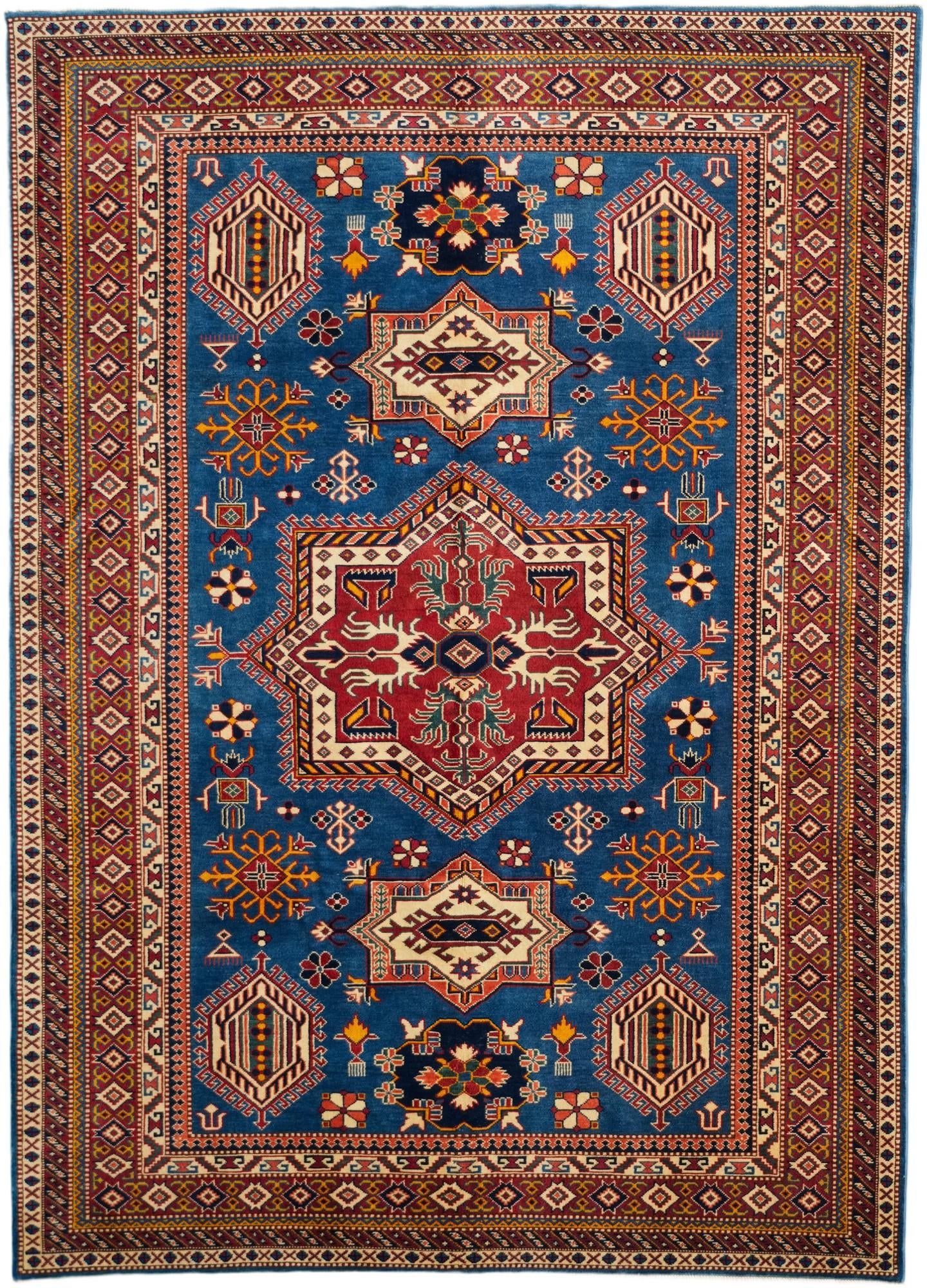 5' 10 x 8' 2 Hand Knotted Shirvan Rug