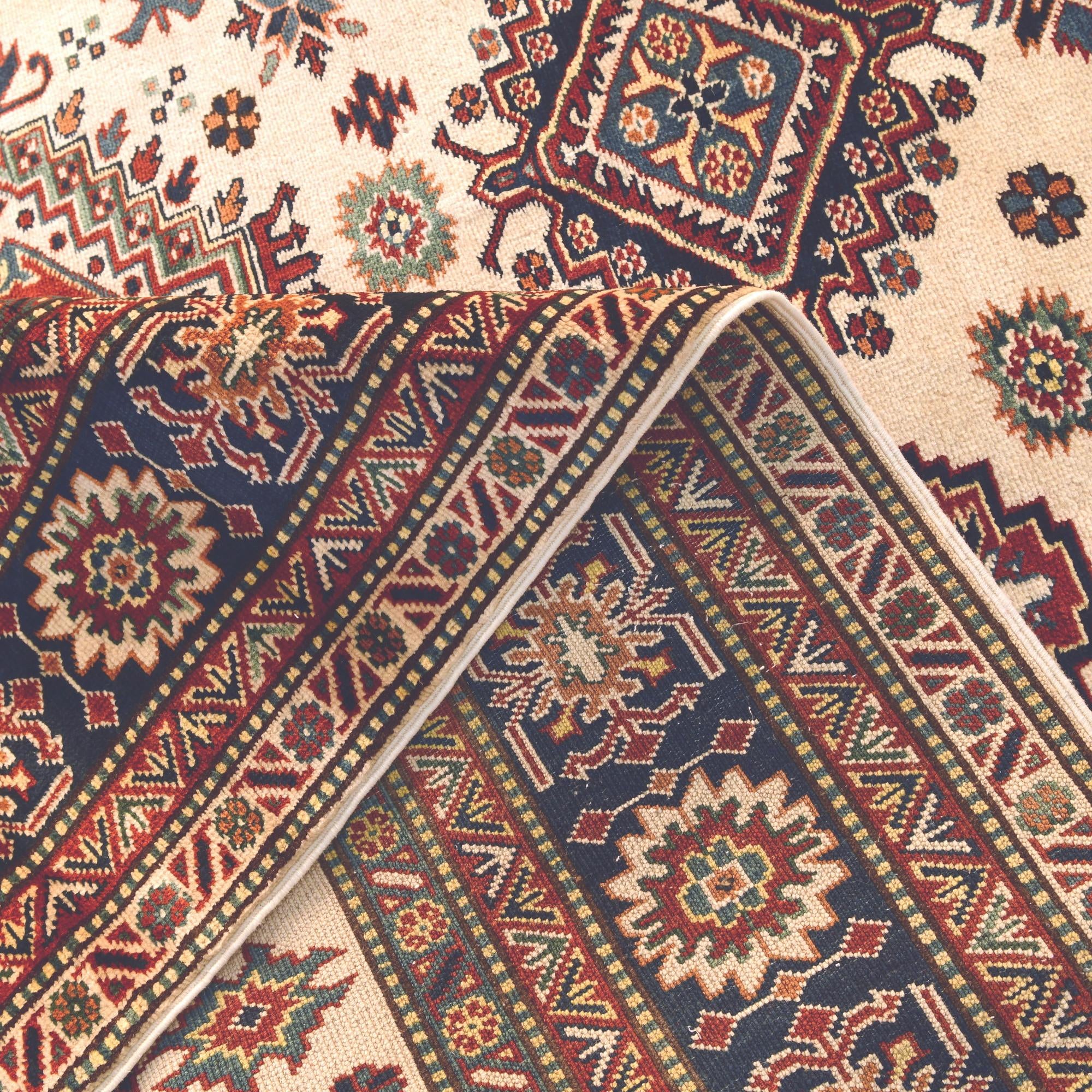 5' 11 x 8' 10 Hand Knotted Shirvan Rug