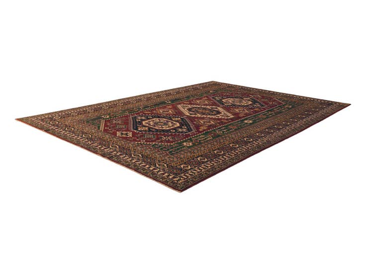 Detail image of 6' 10 x 9' 10 Hand Knotted Shirvan Rug