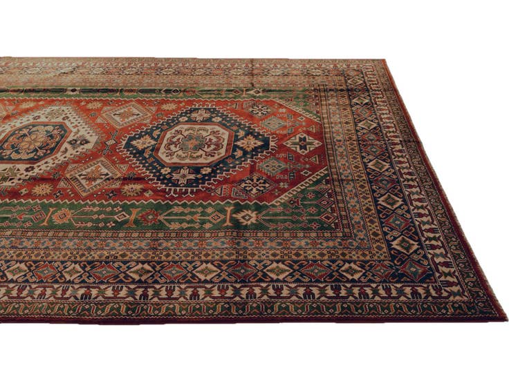 Detail image of 6' 10 x 9' 10 Hand Knotted Shirvan Rug