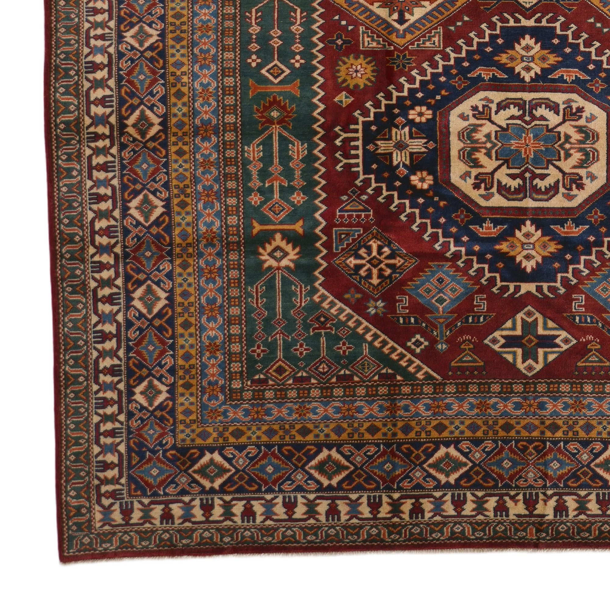6' 10 x 9' 10 Hand Knotted Shirvan Rug