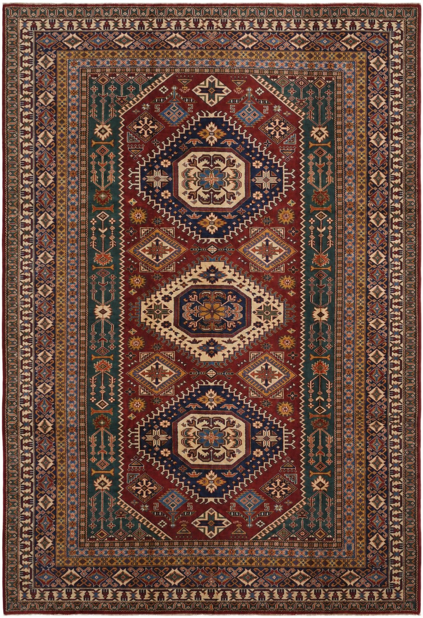 6' 10 x 9' 10 Hand Knotted Shirvan Rug