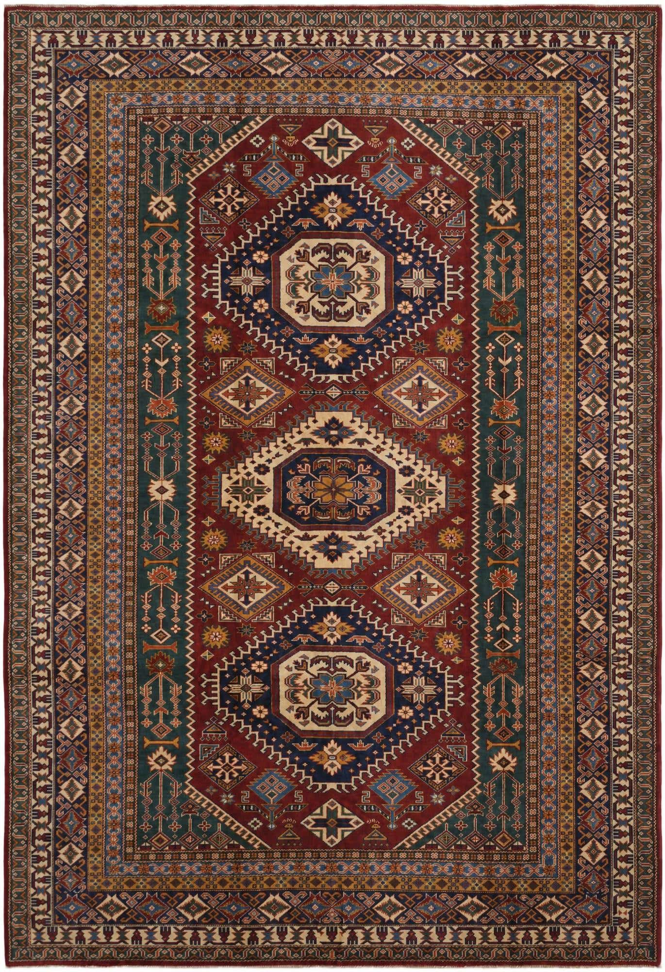 6' 10 x 9' 10 Hand Knotted Shirvan Rug