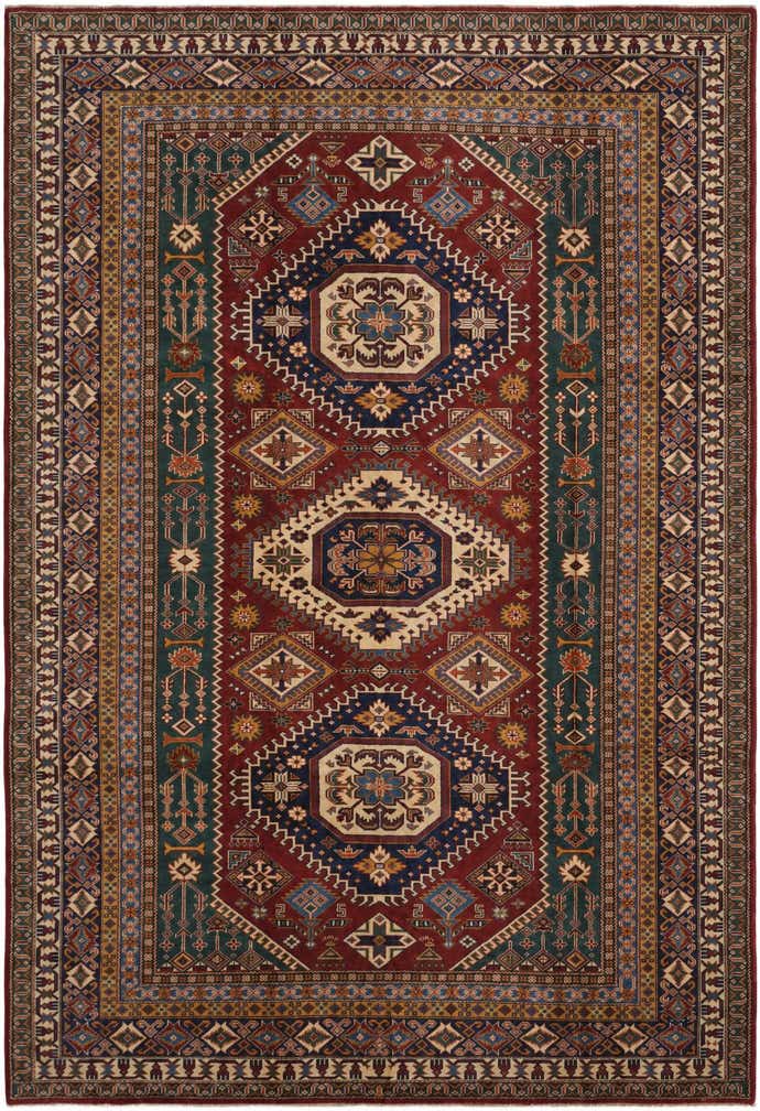 6' 10 x 9' 10 Hand Knotted Shirvan Rug