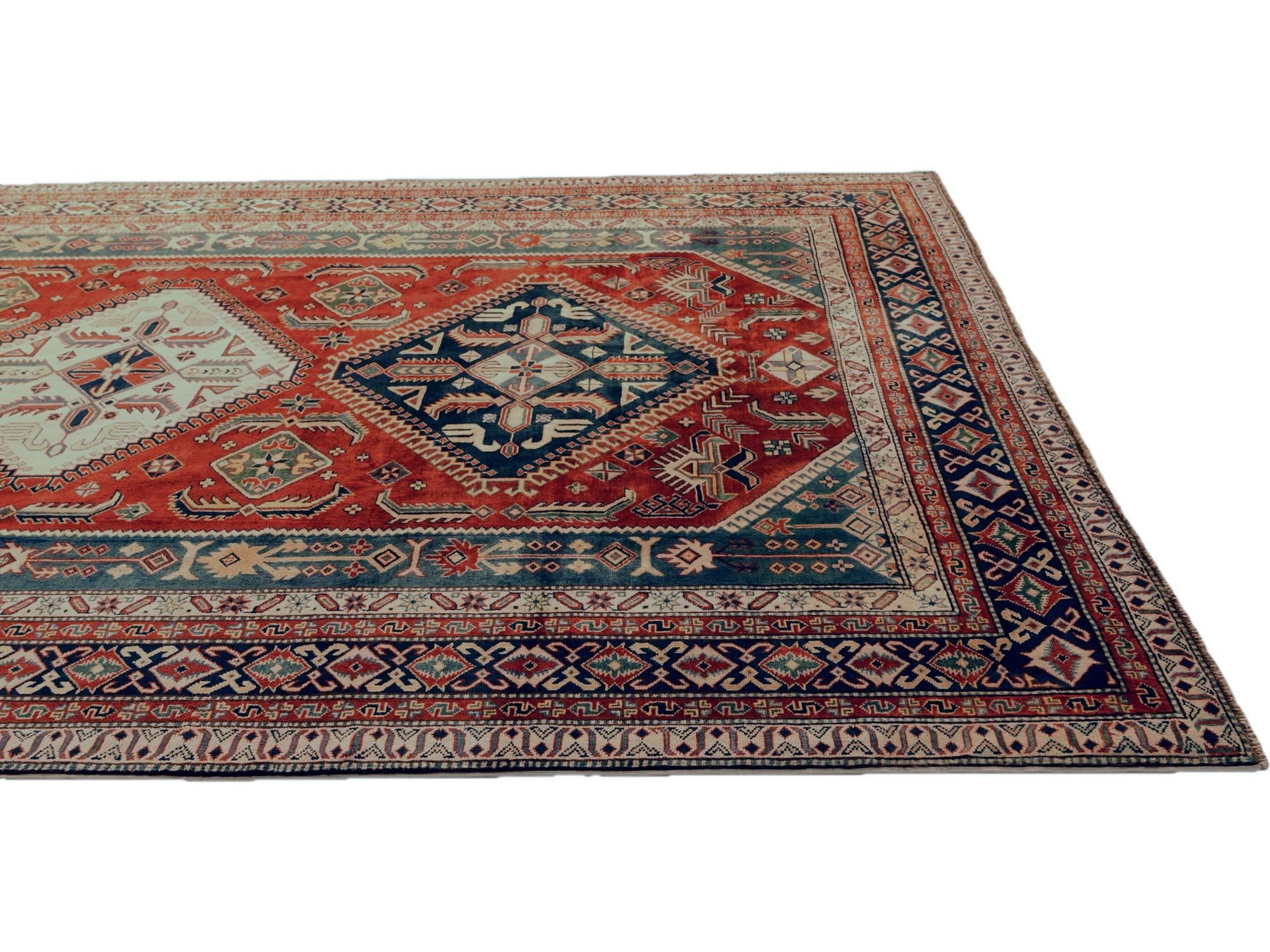 7' 1 x 10' 2 Hand Knotted Shirvan Rug