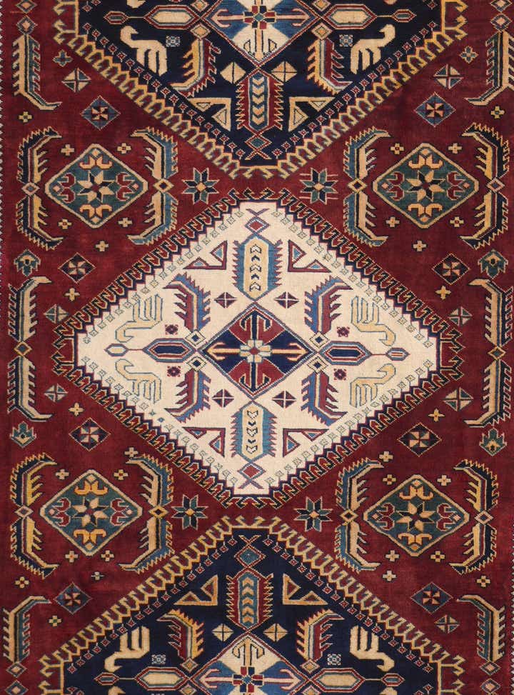 7' 1 x 10' 2 Hand Knotted Shirvan Rug