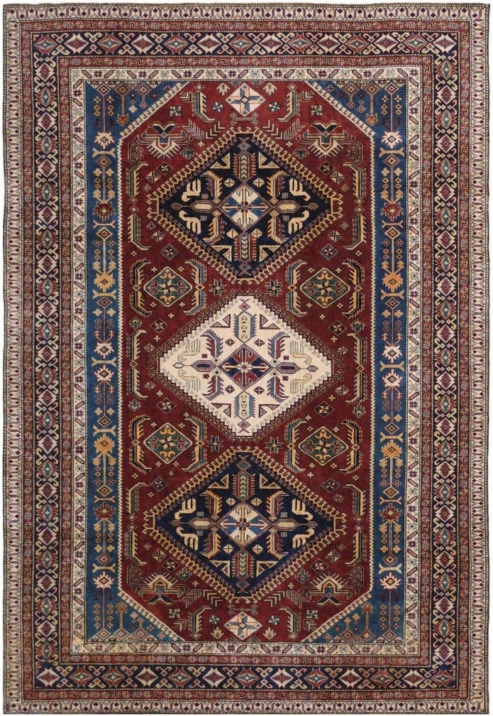 7' 1 x 10' 2 Hand Knotted Shirvan Rug