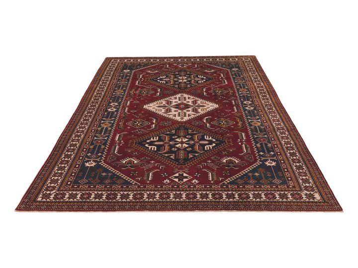 6' 11 x 10' 1 Hand Knotted Shirvan Rug