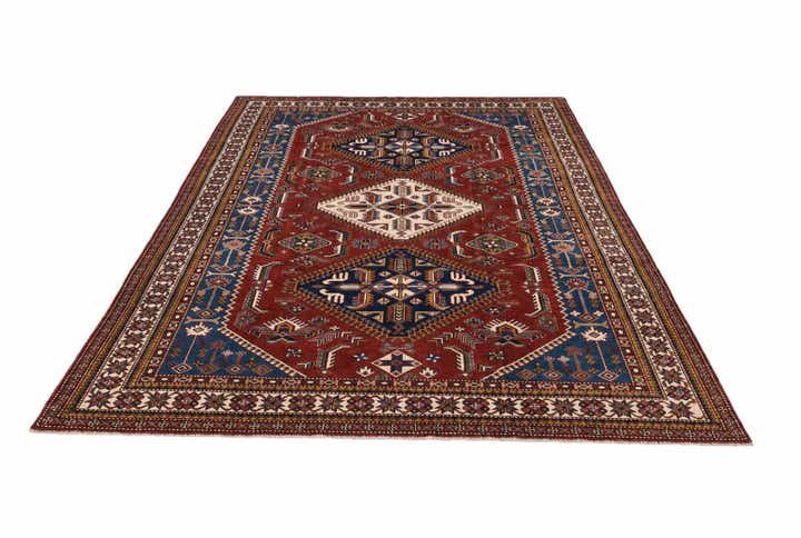 6' 11 x 10' 1 Hand Knotted Shirvan Rug