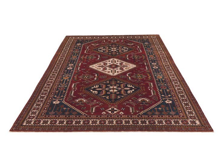 Detail image of 6' 11 x 10' 1 Hand Knotted Shirvan Rug