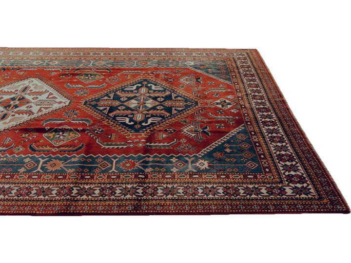 6' 11 x 10' 1 Hand Knotted Shirvan Rug