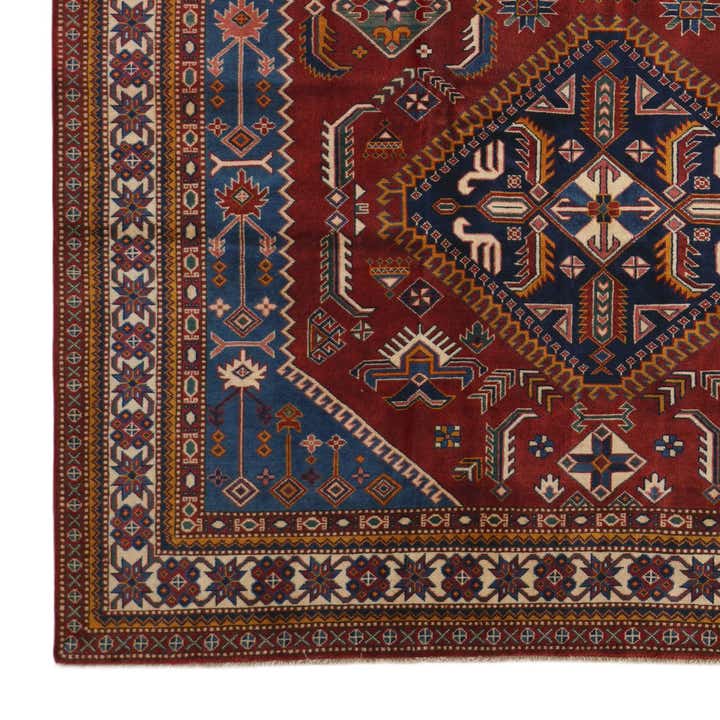 6' 11 x 10' 1 Hand Knotted Shirvan Rug