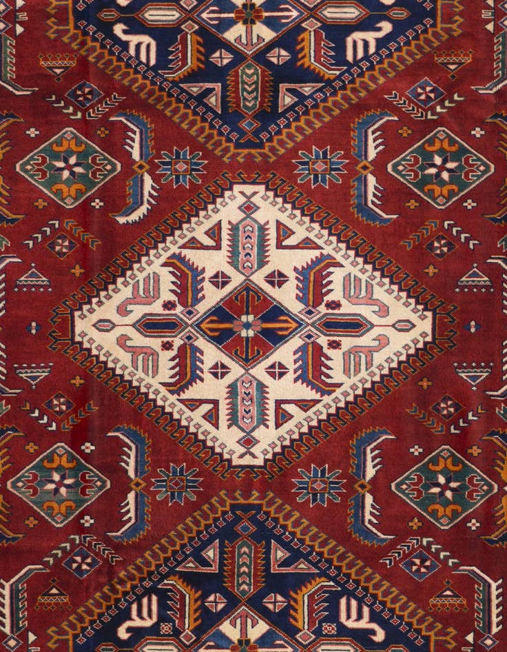 Detail image of 6' 11 x 10' 1 Hand Knotted Shirvan Rug