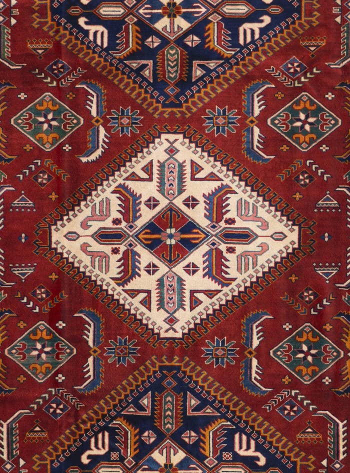 Detail image of 6' 11 x 10' 1 Hand Knotted Shirvan Rug
