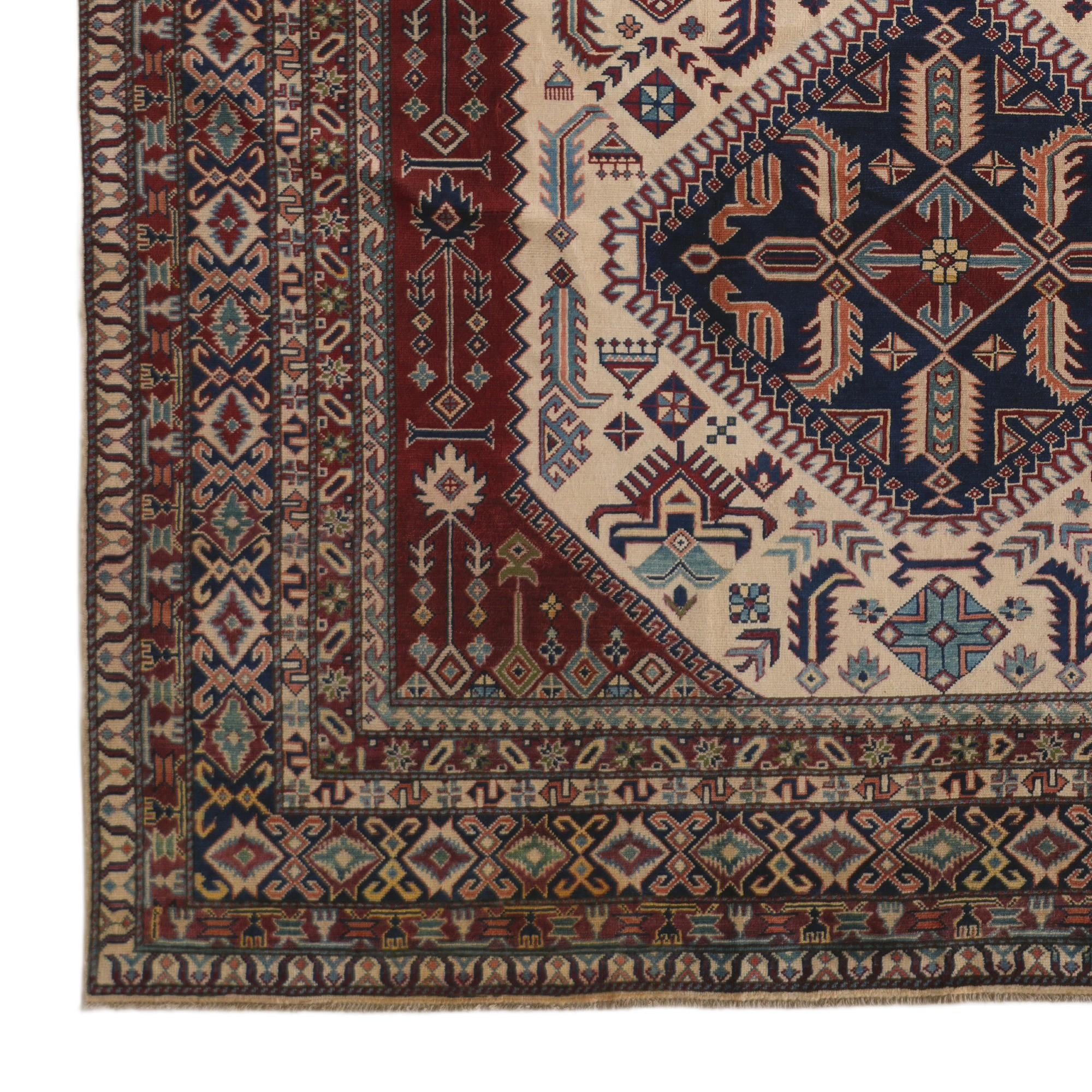7' 3 x 11' 1 Hand Knotted Shirvan Rug