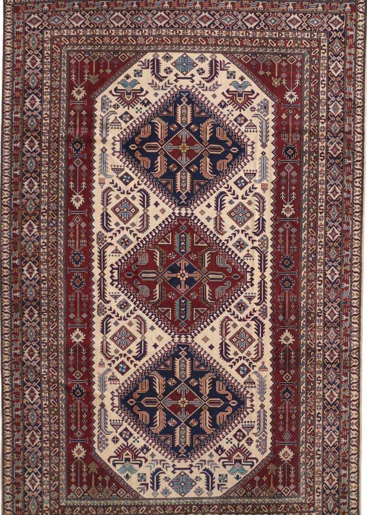 7' 3 x 11' 1 Hand Knotted Shirvan Rug