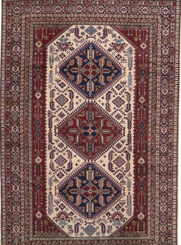 7' 3 x 11' 1 Hand Knotted Shirvan Rug