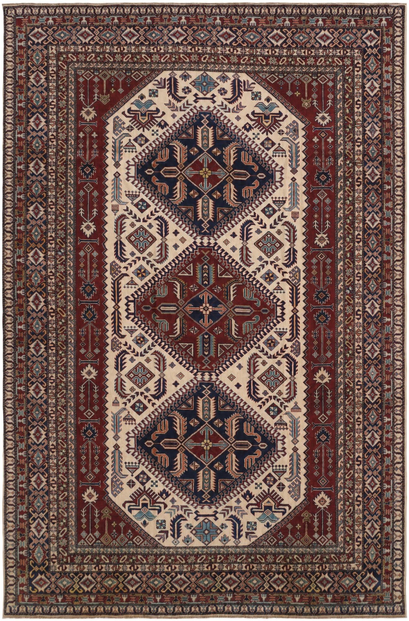 7' 3 x 11' 1 Hand Knotted Shirvan Rug