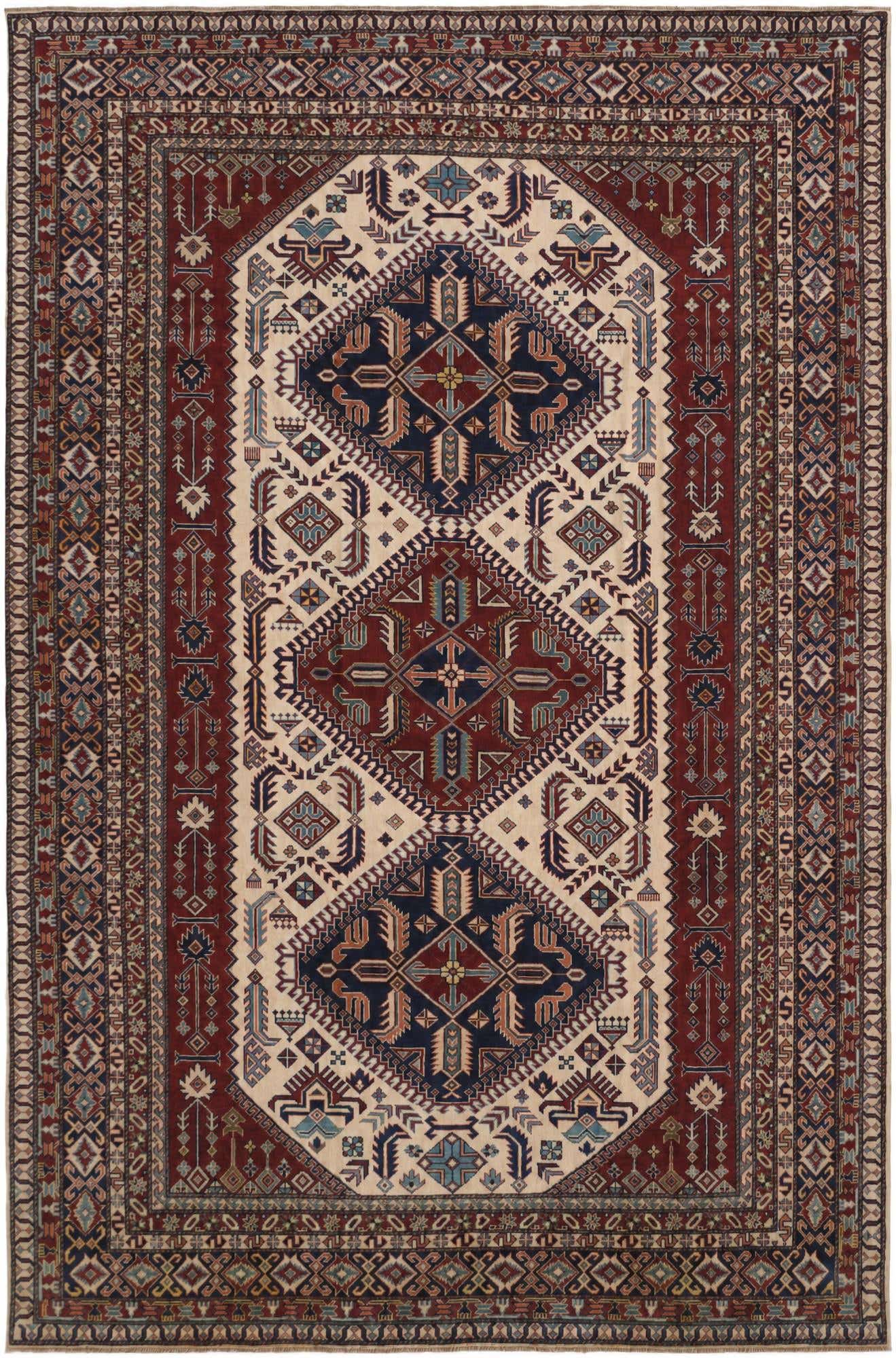7' 3 x 11' 1 Hand Knotted Shirvan Rug