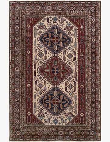 7' 3 x 11' 1 Hand Knotted Shirvan Rug