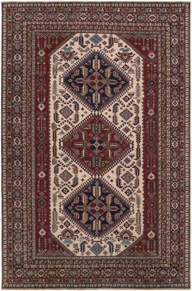 7' 3 x 11' 1 Hand Knotted Shirvan Rug