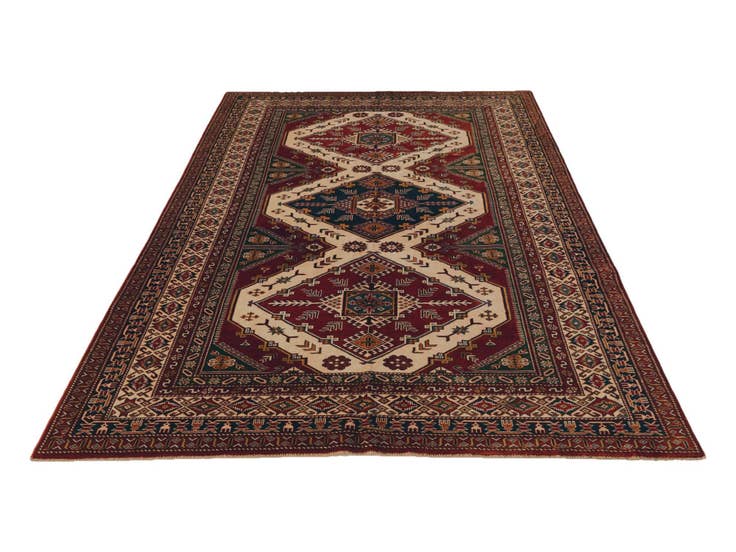 Detail image of 6' x 9' 8 Hand Knotted Shirvan Rug