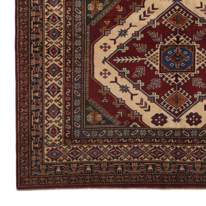 6' x 9' 8 Hand Knotted Shirvan Rug
