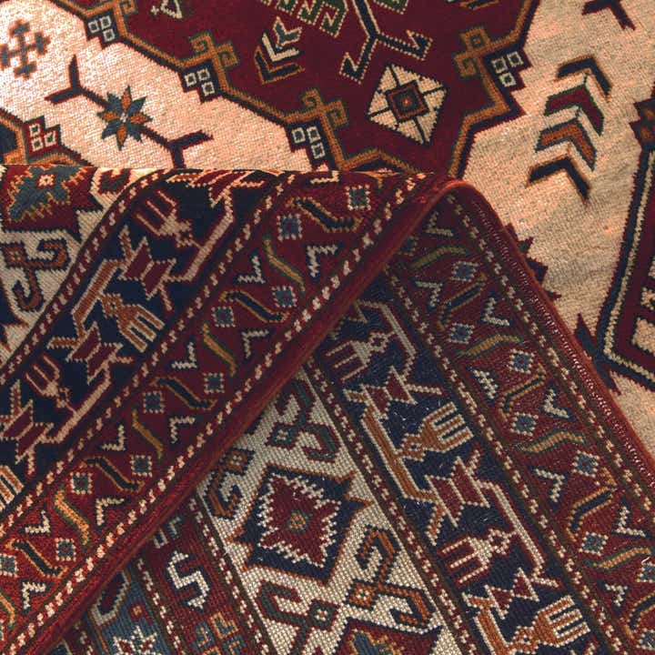 6' x 9' 8 Hand Knotted Shirvan Rug