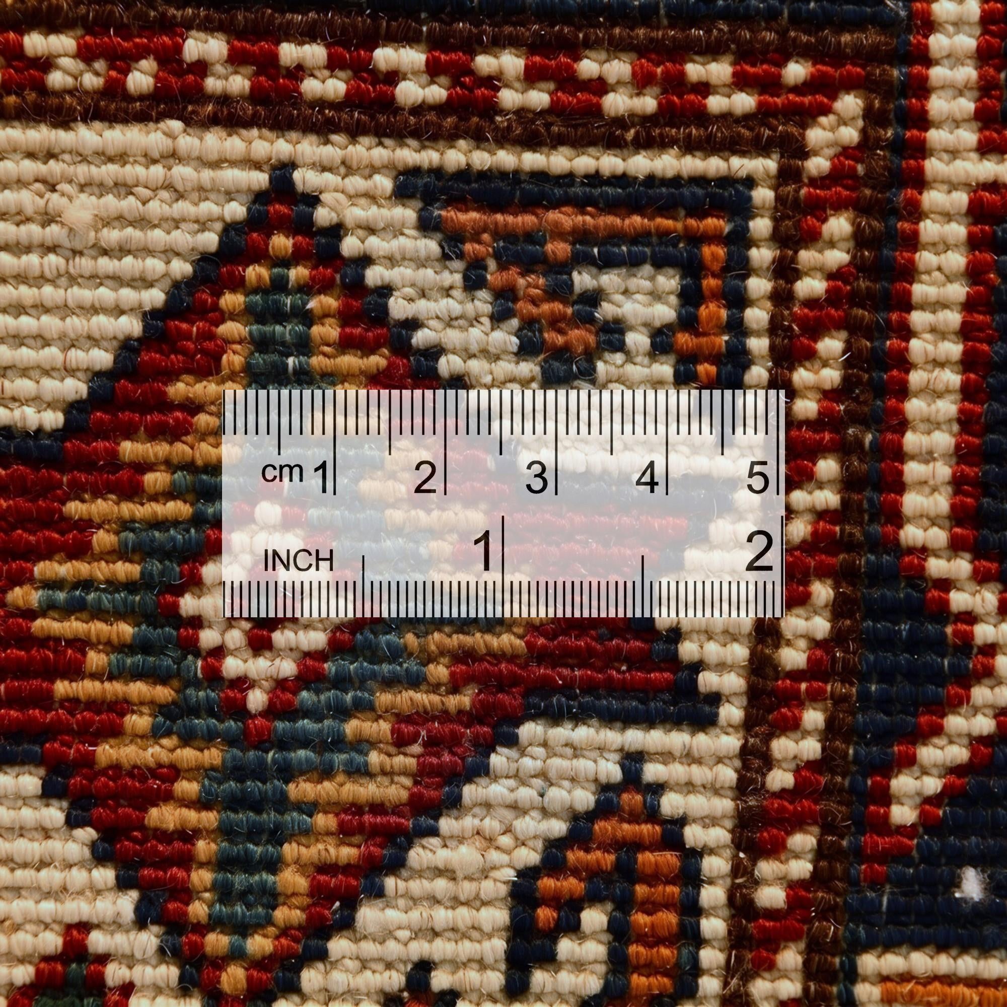 6' x 9' 8 Hand Knotted Shirvan Rug