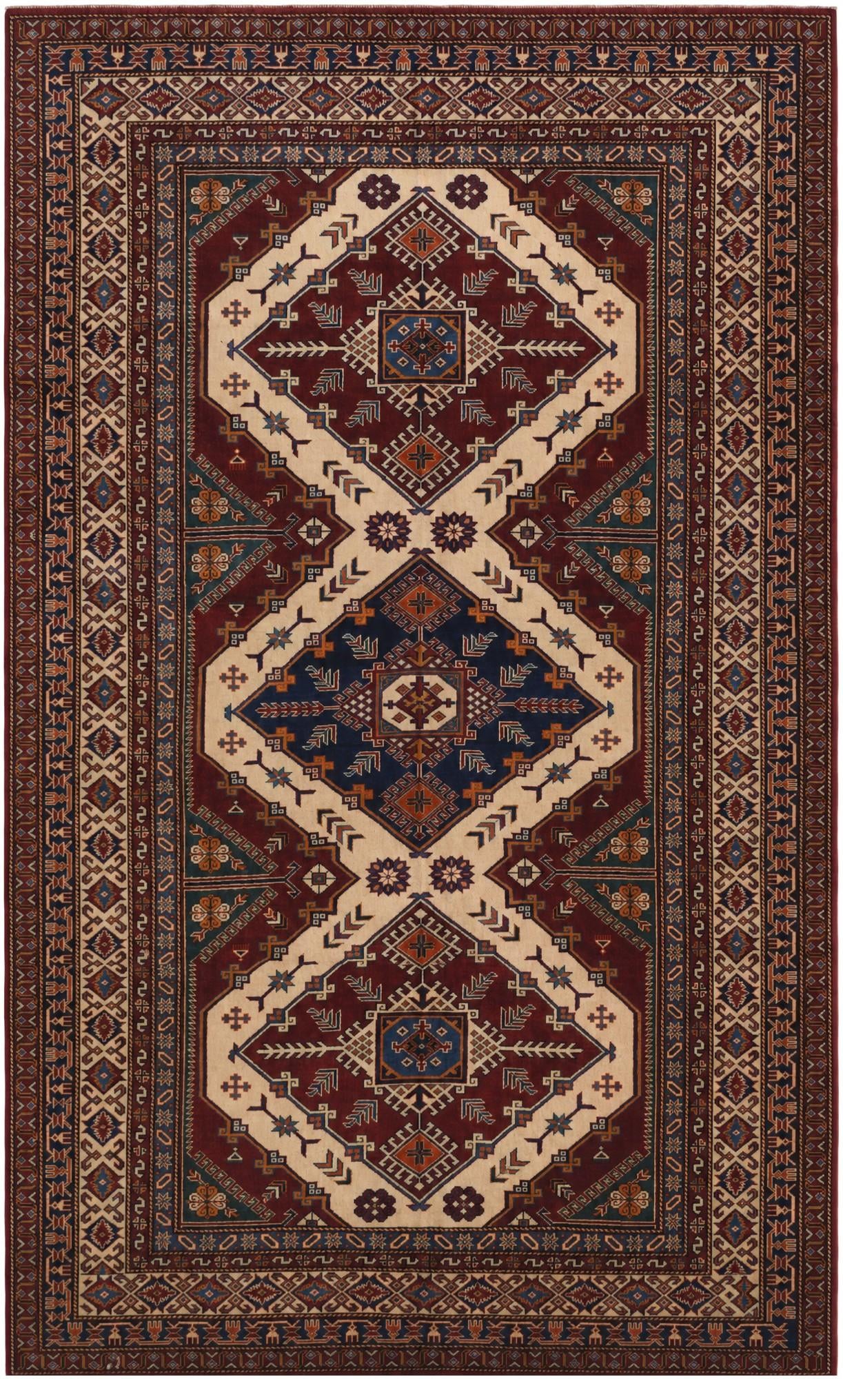 6' x 9' 8 Hand Knotted Shirvan Rug