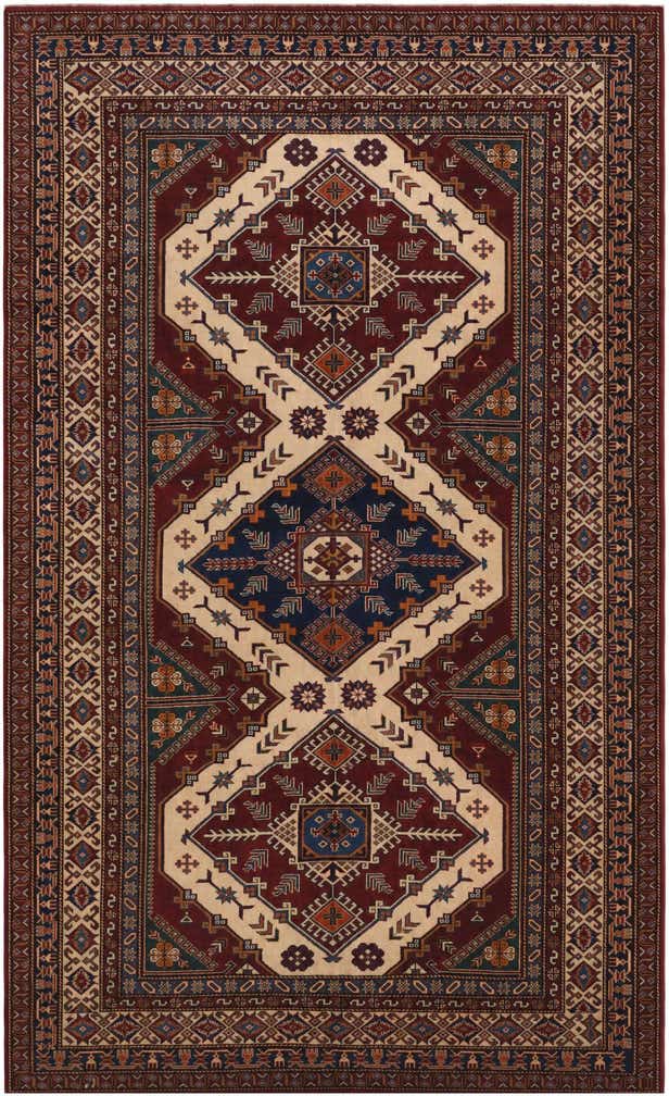 6' x 9' 8 Hand Knotted Shirvan Rug