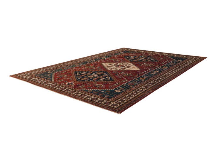 Detail image of 6' 9 x 9' 9 Hand Knotted Shirvan Rug