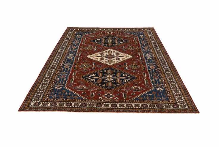 Detail image of 6' 9 x 9' 9 Hand Knotted Shirvan Rug